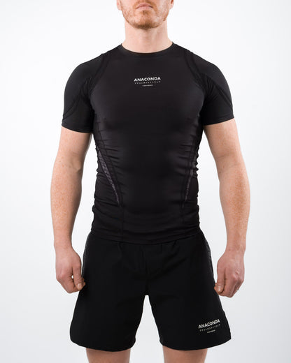 X-Vent Short Sleeve Rashguard Black